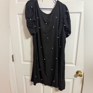 SHEIN curve 4x black with pearls